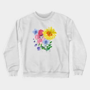 Watercolor flowers Crewneck Sweatshirt